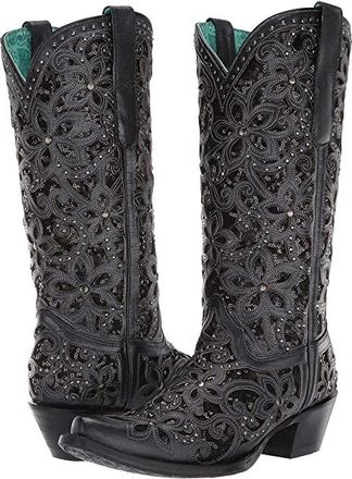 Corral Boots A3752 Womens Boots Black : 6.5 B - Medium, Leather