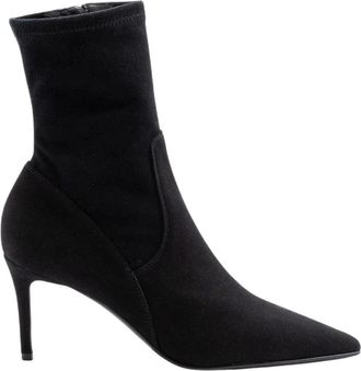 Lella Baldi Tronchetto - Dames - Laarzen met Hak - Zwart - 38 EU - Leer - Schoenen