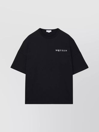 Alexander McQueen oversized cotton logo-print t-shirt