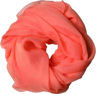 Dolce & Gabbana Ms 7568-P Zijden Nek Sjaal Stola - Heren - Zijden sjaals - Oranje - ONE Size - Accessoires