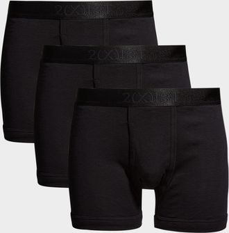 2(x)ist Men & apos;s 3-Pack Pima Cotton Boxer Briefs