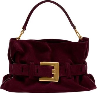 Balmain Anthem Medium Schoudertas - Dames - Schoudertassen - Rood - ONE Size - Leer - Tassen