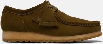Clarks Mens Wallabee RB Boat Shoes in Green - Size UK 7.5