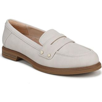 Dr. Scholls Hello Penny Loafer in Oyster Grey Faux Leather at Nordstrom Rack, Size 7.5