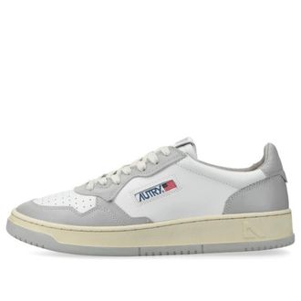 Autry (WMNS) Autry Medalist Low Leather Grey White AULW-WB10