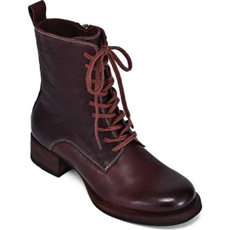 OLD TREND Heritage Genuine Leather Refined Lace Up Ankle Boot in Coffee at Nordstrom, Size 5.5