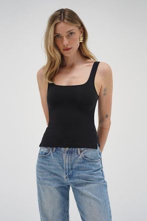 LnA Vara Spandex Jersey Tank in Black at Nordstrom, Size X-Large