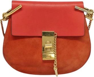 Chlo&eacute; Pre-owned Cross Body Bags, female, Red, Size: ONE SIZE Pre-owned Leather Crossbody Bag