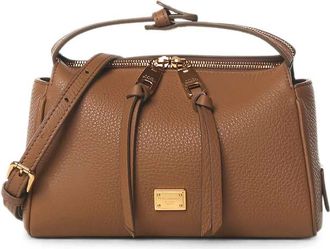 Dolce & Gabbana Vittoria leren draagtas met logoplaat
