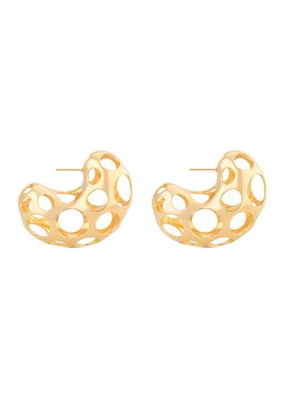 Maria Frering Pontos Gold-plated Hoop Earrings - One Size