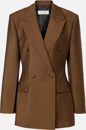 R&oacute;he R&oacute;he Blazer in lana vergine e mohair
