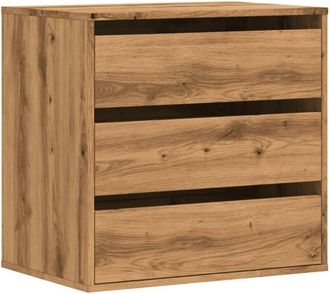 vidaXL Corner Chest of Drawers Artisian Oak 60x41x58 cm Engineered Wood Vidaxl