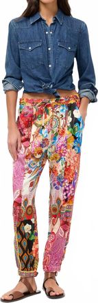 Johnny Was Etta Seamed Jogger In Magnolia Patchwork