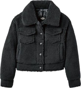 UGG (WMNS) UGG Frankie Short Trucker Jacket Dark Grey 1171459-INK