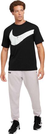 Nike Hyverse T-shirt met verweerd logo voor heren (Zwart, Wit)