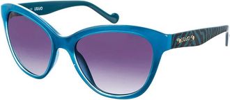Liu Jo Ronde Zonnebril - Dames - Zonnebrillen - Blauw - ONE Size - Accessoires