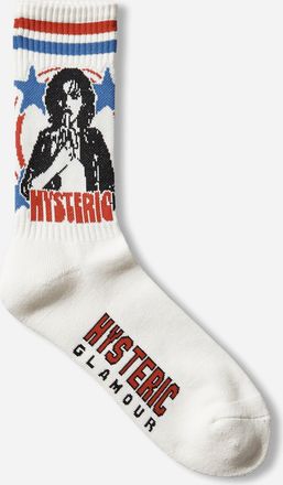 Hysteric Glamour Woman Banana Sports Socks White