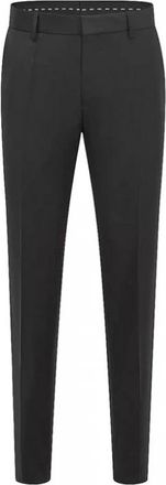 HUGO BOSS H-Genius-B1 Slim-fit Broek - Heren - Nette broeken - Zwart - 2XL - Wol - Broeken