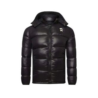 Karl Lagerfeld Heren, Jassen, Zwart, Maat: 4XL Leer