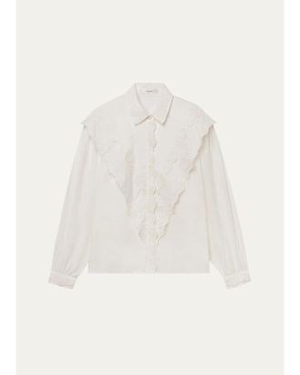 Frame Denim The Poplin Equestrian Shirt