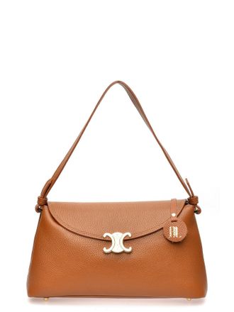 Anna Luchini Brown Rundleer Tas