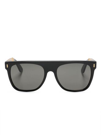 Retro Superfuture Occhiali da sole Flat Top oversize - Nero