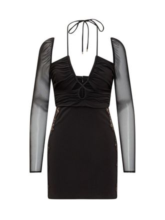 Self Portrait Midi Cut-Out Dress