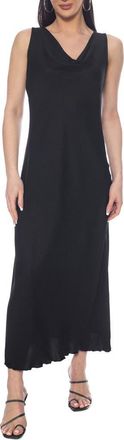 Tash And Sophie Sleeveless Cowl Neck Dress in Black at Nordstrom Rack, Size X-Large