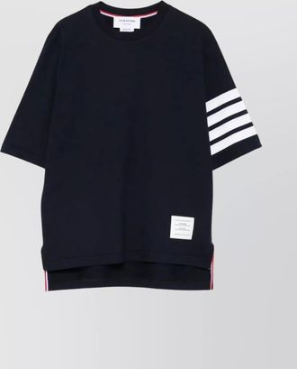Thom Browne striped short-sleeve cotton t-shirt