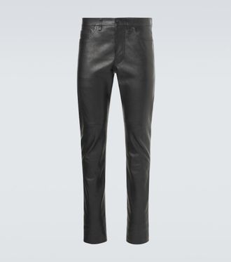 Tom Ford Leather slim pants