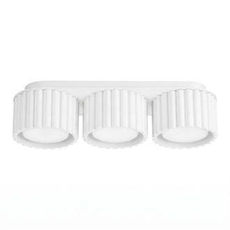 Sollux Lighting Plafone blanco aluminio alt. 8 cm