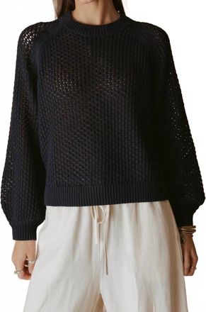 27 Miles Malibu Lanette Sweater In Navy