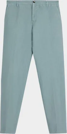 Isaia Men & apos;s Cotton and Linen Straight-Leg Pants