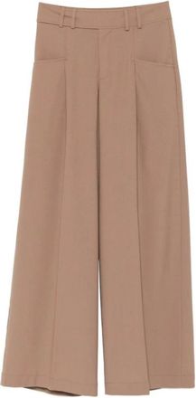 Closed Pantaloni a gamba larga con pinces - - Trousers - Donna - Beige - W26 L32