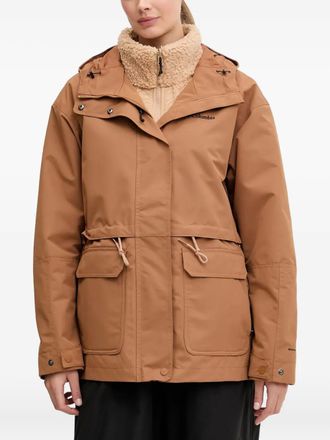 Columbia Giacca con coulisse e cappuccio - Marrone