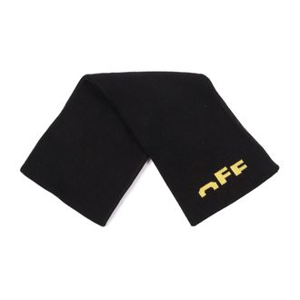 Off-white Scarves, unisex, Black, Size: ONE SIZE Type Logo Scarf