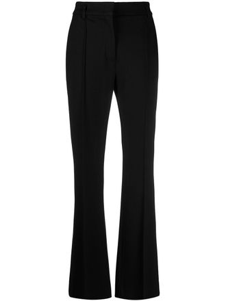 Dorothee Schumacher Emotional Essence pressed-crease tailored trousers - women - Polyamide/Polyester/Spandex/Elastane/Viscose/Viscose - 2 - Black