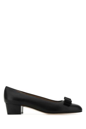 Ferragamo Black Bow Pumps