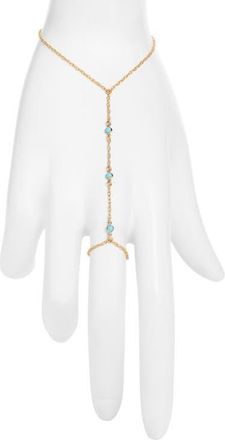 Set & Stones Cyrus Hand Chain in Gold /Turquoise at Nordstrom