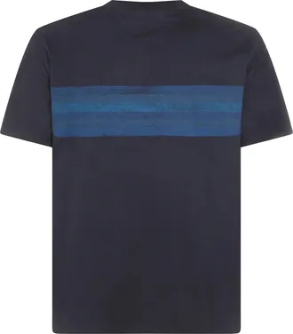 C.P. Company Mens T-Shirt Striped Total Eclipse Cotton T-Shirts And Polos