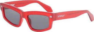 Off-white Ladies Black Rectangular Sunglasses OERI135MIRAMAR 2507