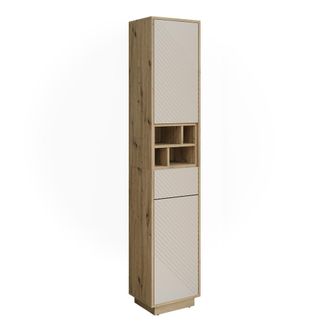 Vicco Armario Alto Beatrice, Cachemira/roble Artesanal, 38 X 190 Cm, Vicco