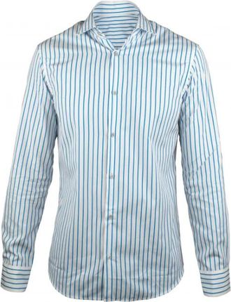 Moorer Sorrento WN Shirt - Heren - Casual Overhemden - Wit - S - Katoen - Overhemden