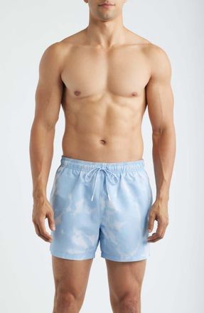 BOSS Lionfish Swim Trunks in Light/Pastel Blue at Nordstrom, Size Xx-Large