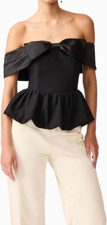 Elliatt Sorrel Top In Black