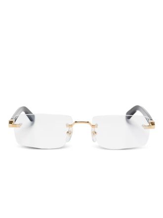 Cartier rimless glasses - unisex - Metal - One Size - Gold