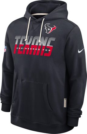 Nike Houston Texans Sideline Standard Issue Nike Mens Dri-FIT NFL Pullover Hoodie in Blue | 03AZ4FA9H-SX8