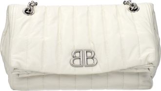 Balenciaga Monaco Umh&auml;ngetasche Damen Leder Wei&szlig;/Off White