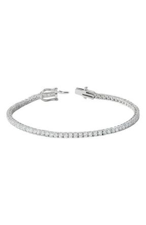 The M Jewelers NY The Pav&eacute; Tennis Bracelet in Silver at Nordstrom, Size 6.5