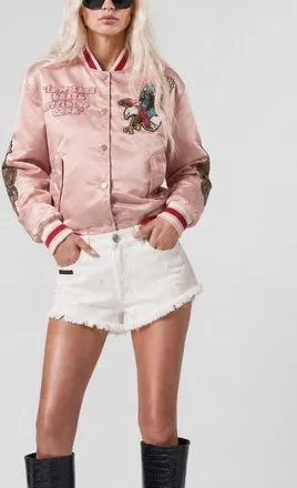 Philipp Plein Hot Pants Mini Roedge Women in Summersnow at Nordstrom, Size 28